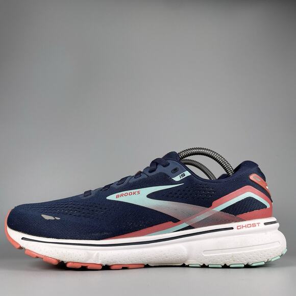 Women’s 10.5 Men’s 9 Brooks Ghost 15 Blue Athletic Running Walking Shoes Sneaker main image 5